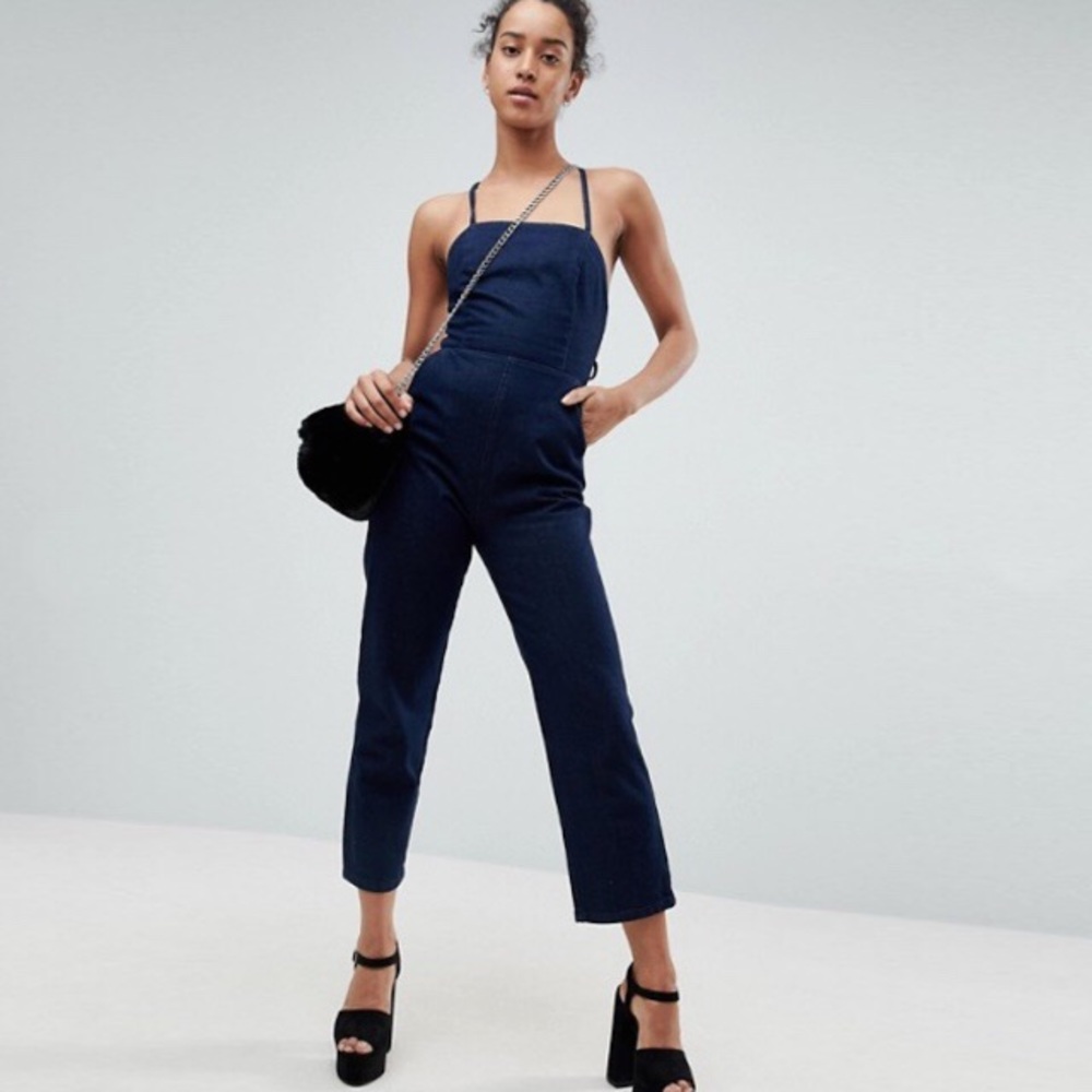 NWT! ASOS Denim Jumpsuit, Indigo, US 4